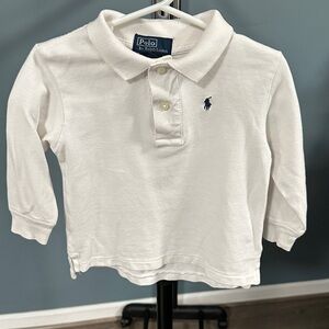 Polo by Ralph Lauren Kids Cream Long Sleeve Polo